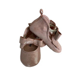 Rosebud Leather Shoes - Powder